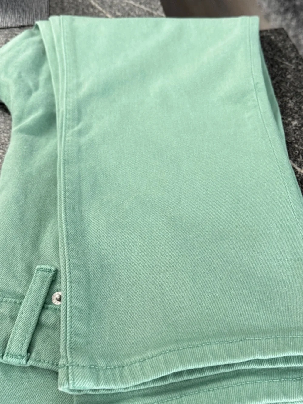 J. Crew Men's Straight Jeans in Mint Green